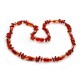 Collana in Ambra Baltica perle oliva/arrotondate color cognac