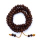 Mala Rudraksha con 108 grani lucidati 1.0 cm